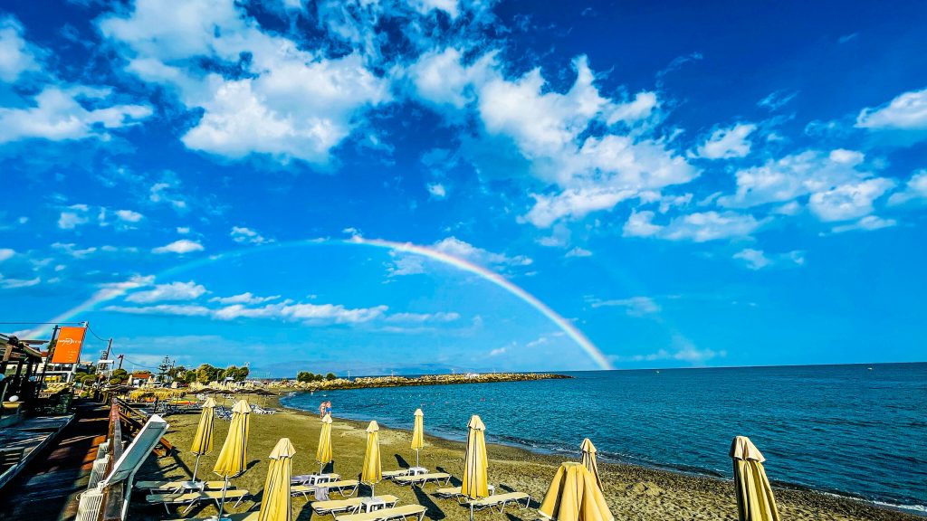 Platanias Strand Regenbogen Kreta